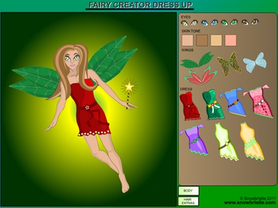 Fairy Fashion Games on Fairy Creator Dress Up Game